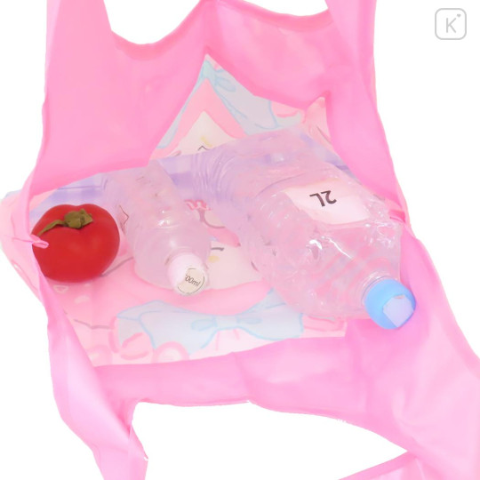 Japan Sanrio Eco Shopping Bag With Pouch - My Melody : Cat Performance Pink - 3