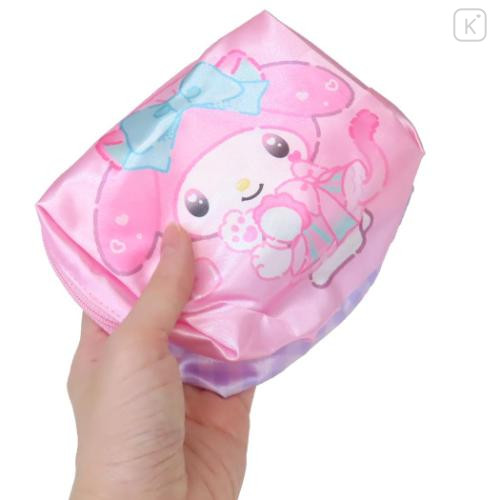 Japan Sanrio Eco Shopping Bag With Pouch - My Melody : Cat Performance Pink - 4