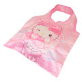 Japan Sanrio Eco Shopping Bag With Pouch - Hello Kitty : Cat Performance Pink - 2