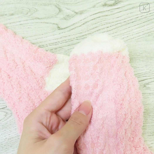 Japan Sanrio Knitted Boa Socks - Hello Kitty : Pink - 3