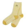 Japan Sanrio Knitted Boa Socks - Pompompurin : Yellow - 1