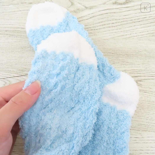 Japan Sanrio Knitted Boa Socks - Cinnamoroll : Blue - 3