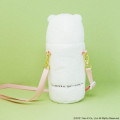 Japan San-X Plastic Bottle Holder with Strap - Sumikko Gurashi : Shirokuma Fluffy - 3
