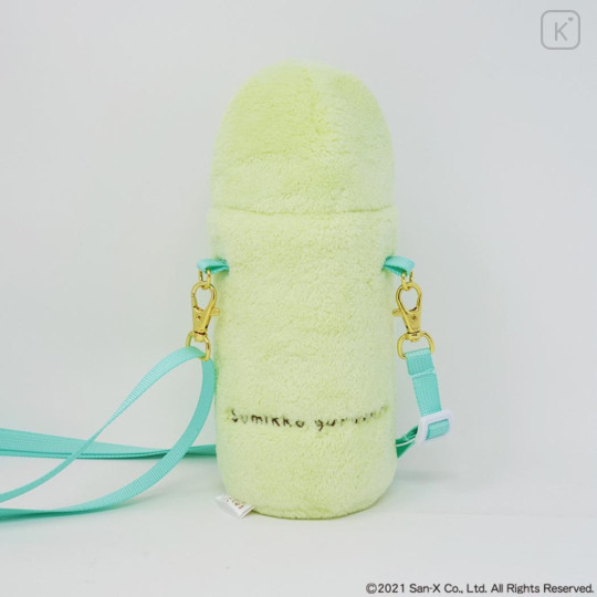 Japan San-X Plastic Bottle Holder with Strap - Sumikko Gurashi : Penguin? Fluffy - 3