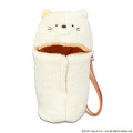 Japan San-X Plastic Bottle Holder with Strap - Sumikko Gurashi : Neko Fluffy - 1