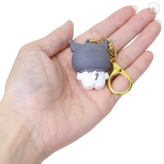 Japan Mochimochi Panda × Sanrio 3D Keychain - Kuromi - 2