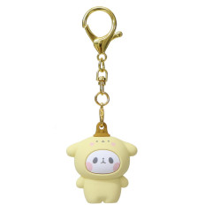 Japan Mochimochi Panda × Sanrio 3D Keychain - Pompompurin