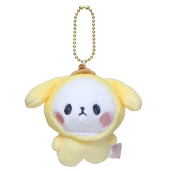 Japan Mochimochi Panda × Sanrio Mascot Holder - Pompompurin