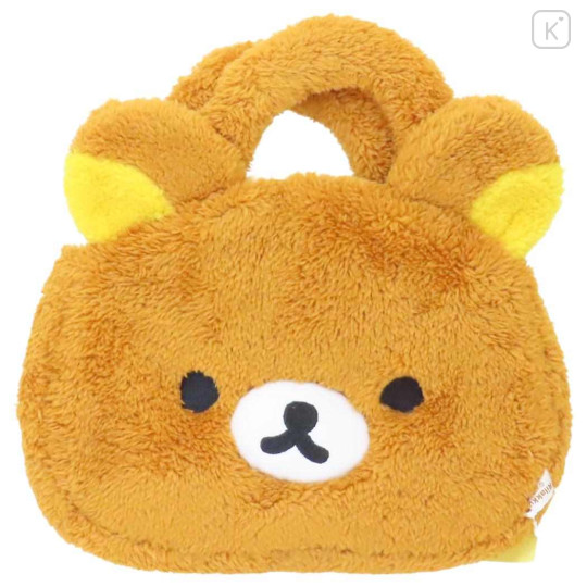 Japan San-X Plush Die-Cut Mascot Handbag - Rilakkuma : Face - 1