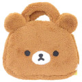 Japan San-X Plush Die-Cut Mascot Handbag - Chairoikoguma / Kogumachan : Face - 1