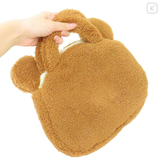 Japan San-X Plush Die-Cut Mascot Handbag - Chairoikoguma / Kogumachan : Face - 2