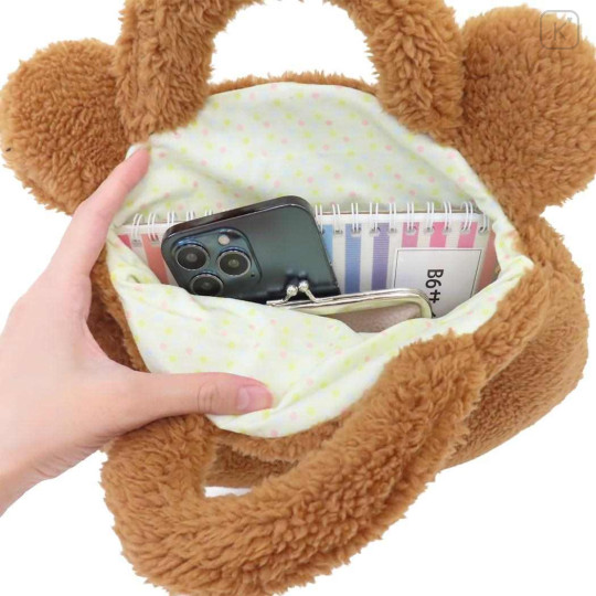 Japan San-X Plush Die-Cut Mascot Handbag - Chairoikoguma / Kogumachan : Face - 3