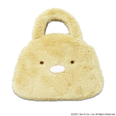 Japan San-X Plush Die-Cut Mascot Handbag - Sumikko Gurashi : Tonkatsu Fried Pork Face