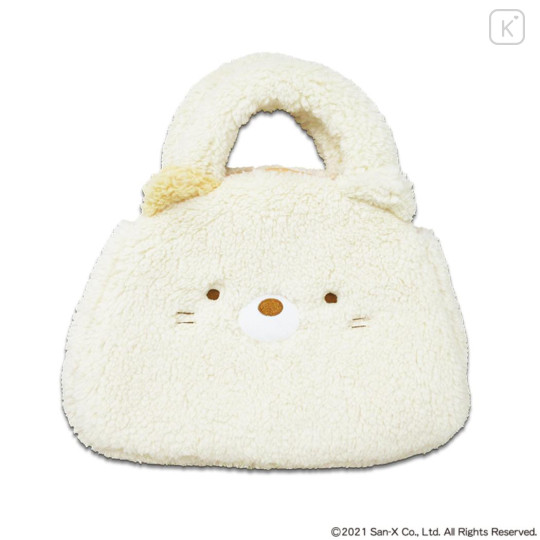 Japan San-X Plush Die-Cut Mascot Handbag - Sumikko Gurashi : Neko Face - 1