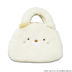 Japan San-X Plush Die-Cut Mascot Handbag - Sumikko Gurashi : Neko Face