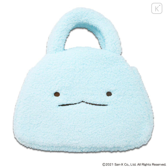 Japan San-X Plush Die-Cut Mascot Handbag - Sumikko Gurashi : Tokage Face - 1