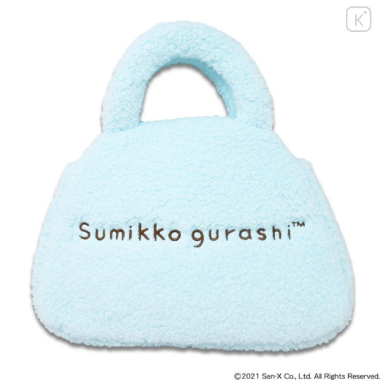 Japan San-X Plush Die-Cut Mascot Handbag - Sumikko Gurashi : Tokage Face - 2