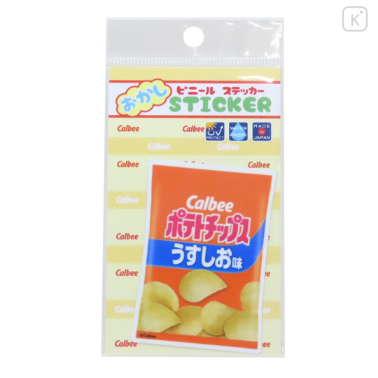 Japan Calbee Smartphone Sticker - Potato Chip Lightly Salted - 1