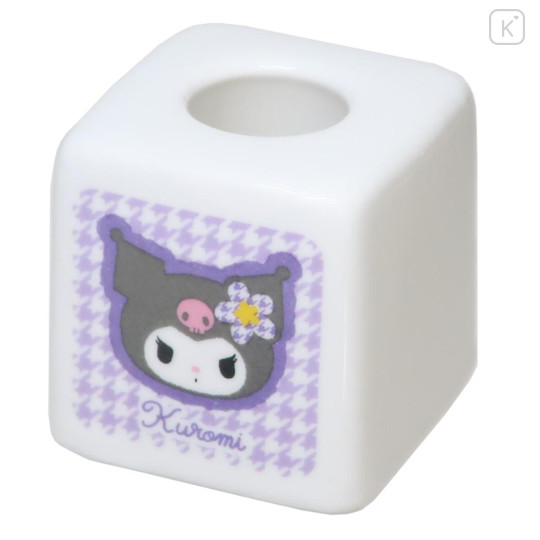 Japan Sanrio Toothbrush Stand - Kuromi : Y2k Houndstooth - 1