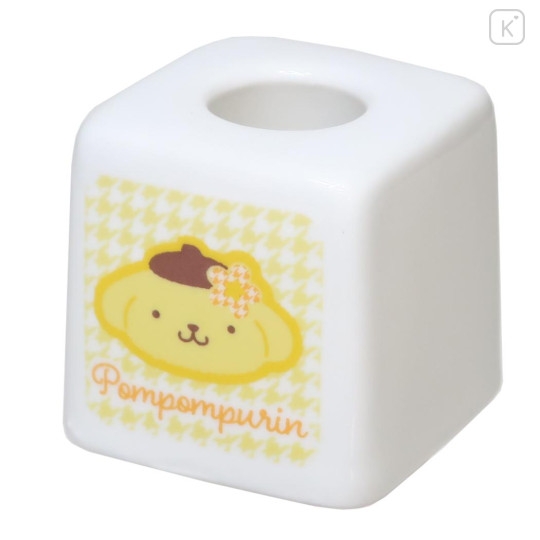 Japan Sanrio Toothbrush Stand - Pompompurin : Y2k Houndstooth - 1