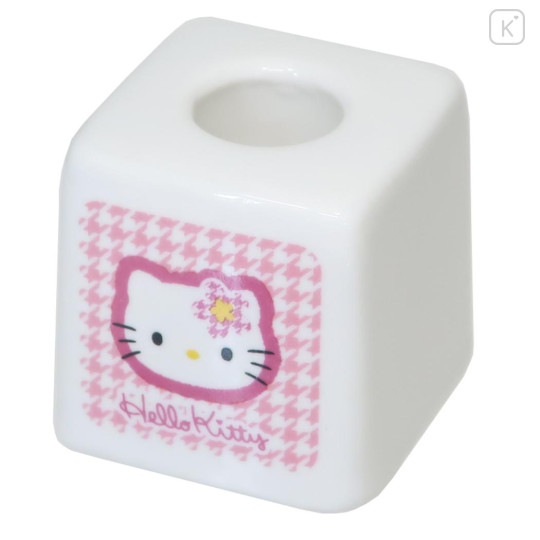 Japan Sanrio Toothbrush Stand - Hello Kitty : Y2k Houndstooth - 1