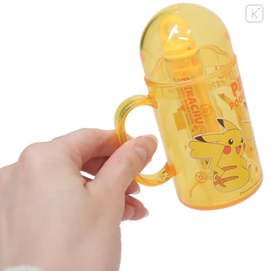 Japan Pokemon Toothbrush Set - Pikachu : Yellow Orange - 2