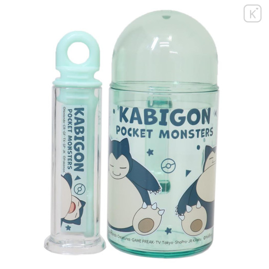 Japan Pokemon Toothbrush Set - Snorlax : Turquoise - 1