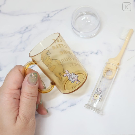 Japan Disney Toothbrush Set - Pooh : Good Night - 2