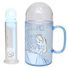 Japan Disney Toothbrush Set - Alice in Wonderland : Blue