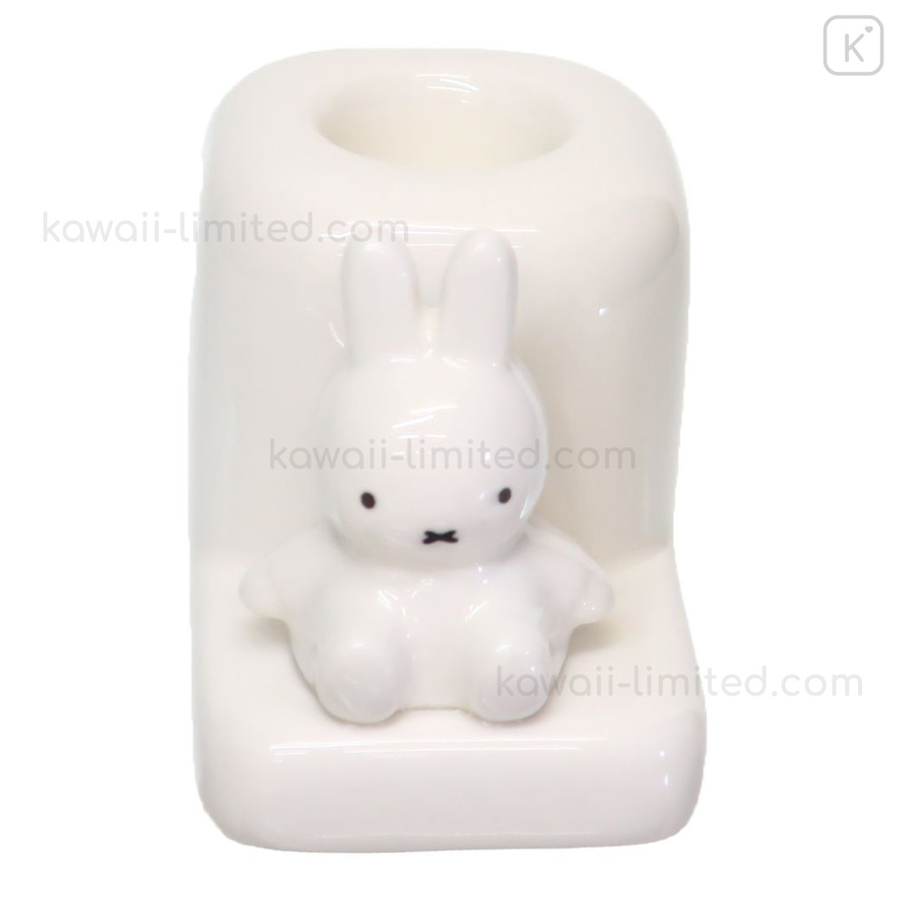Japan Miffy Toothbrush Stand with Figure - Miffy : White