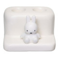 Japan Miffy Double Toothbrush Stand with Figure - Miffy : White - 1