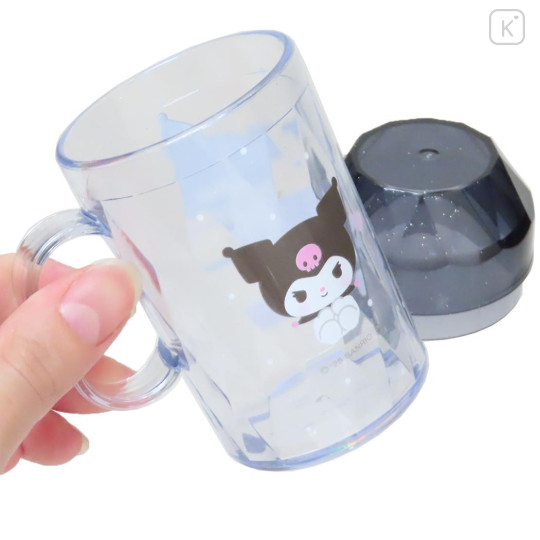 Japan Sanrio Toothbrush Set - Kuromi : Marumochi Black - 2