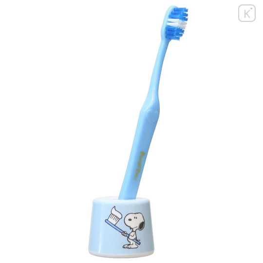 Japan Peanuts Toothbrush Stand - Snoopy : Light Blue - 3