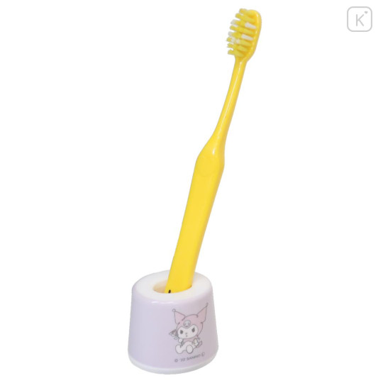 Japan Sanrio Toothbrush Stand - Kuromi : Sitting Light Purple - 2