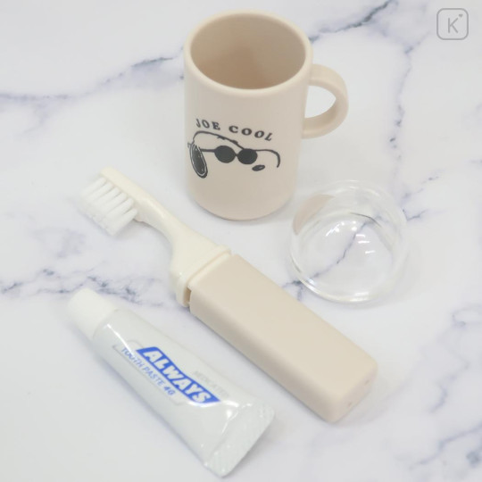 Japan Peanuts Toothbrush Set - Snoopy : Joe Cool - 3