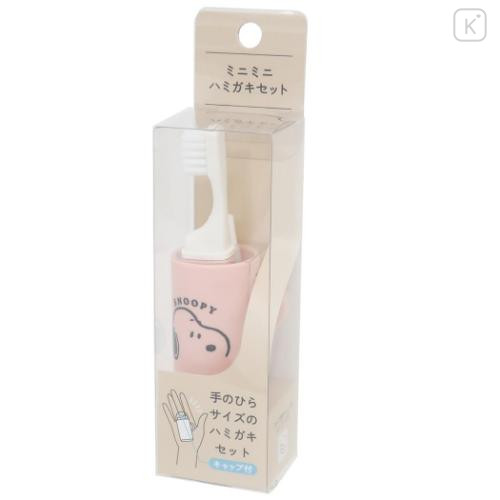 Japan Peanuts Toothbrush Set - Snoopy : Cherry Pink - 4