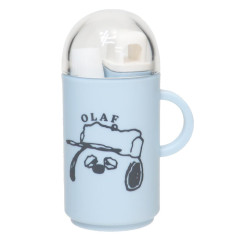 Japan Peanuts Toothbrush Set - Snoopy : Brother Olaf Blue