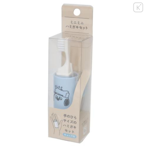 Japan Peanuts Toothbrush Set - Snoopy : Brother Olaf Blue - 4