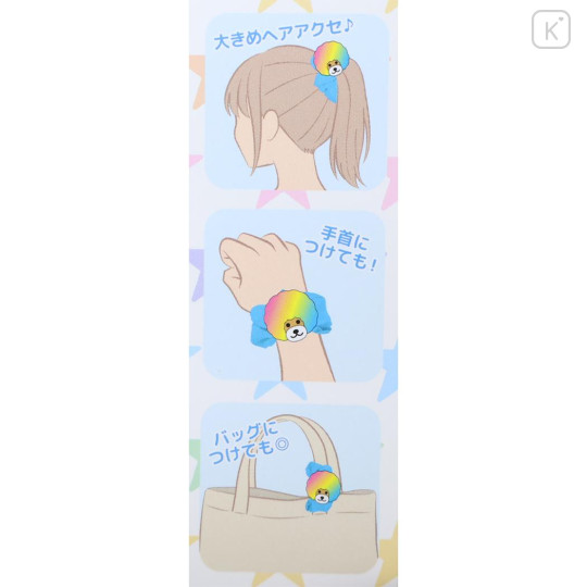 Japan San-X Mascot Scrunchie - Afro Ken : Blue - 3