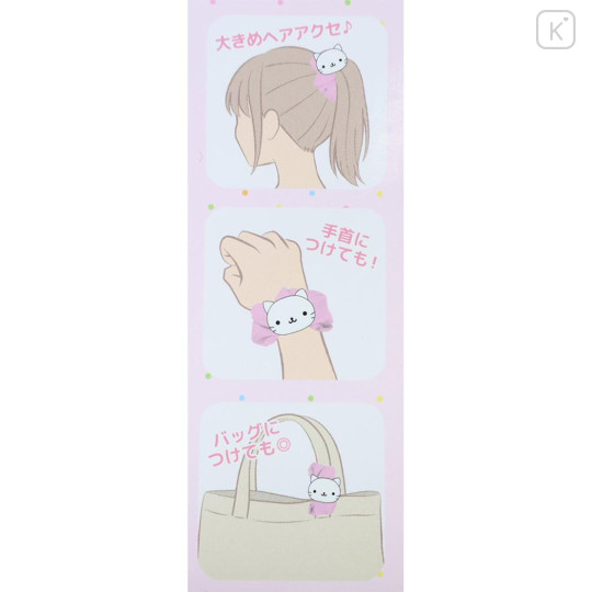 Japan San-X Mascot Scrunchie - Nyan Nyan Nyanko : Pink - 3