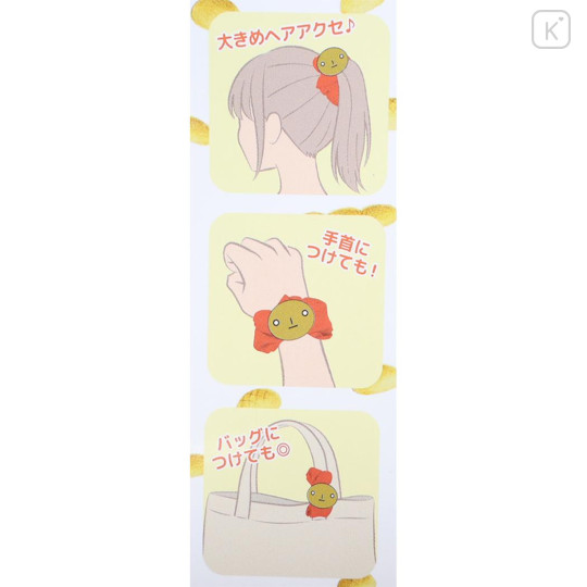 Japan San-X Mascot Scrunchie - Kogepan : Red - 3