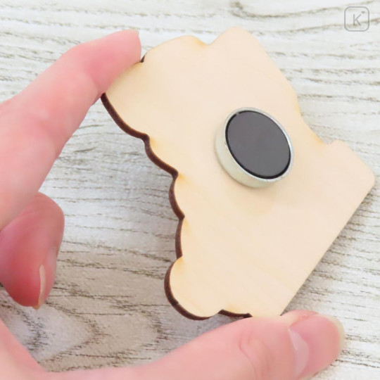 Japan San-X Wooden Magnet - Kiiroitori & Rilakkuma : Free Time - 2