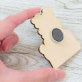 Japan San-X Wooden Magnet - Kiiroitori & Rilakkuma : Bear - 2
