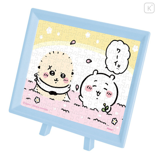 Japan Chiikawa Jigsaw Puzzle 150pcs with Frame - Chiikawa & Rakko : Flower Fortune Telling - 1