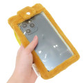 Japan San-X Smartphone Shoulder Pouch - Rilakkuma : Clear Fluffy Face - 2