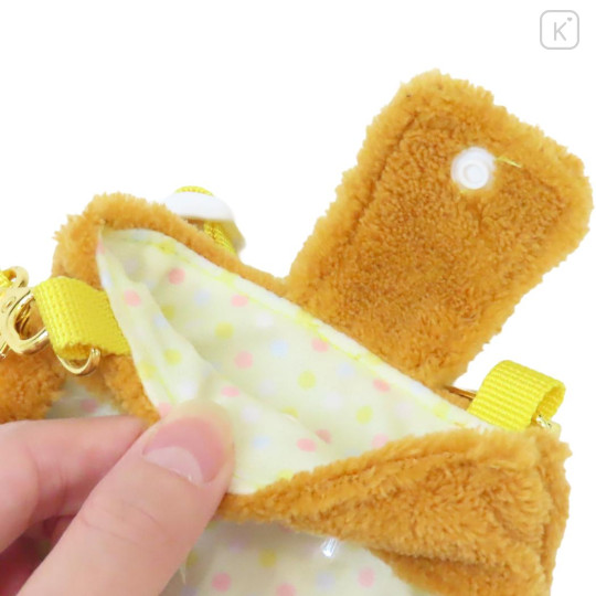 Japan San-X Smartphone Shoulder Pouch - Rilakkuma : Clear Fluffy Face - 3