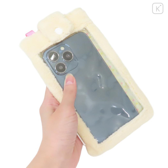 Japan San-X Smartphone Shoulder Pouch - Korilakkuma : Clear Fluffy Face - 2