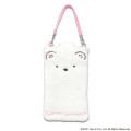 Japan San-X Smartphone Pouch - Sumikko Gurashi : Shirokuma Clear Fluffy Face - 1