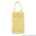 Japan San-X Smartphone Pouch - Sumikko Gurashi : Tonkatsu Fried Pork Clear Fluffy Face - 1