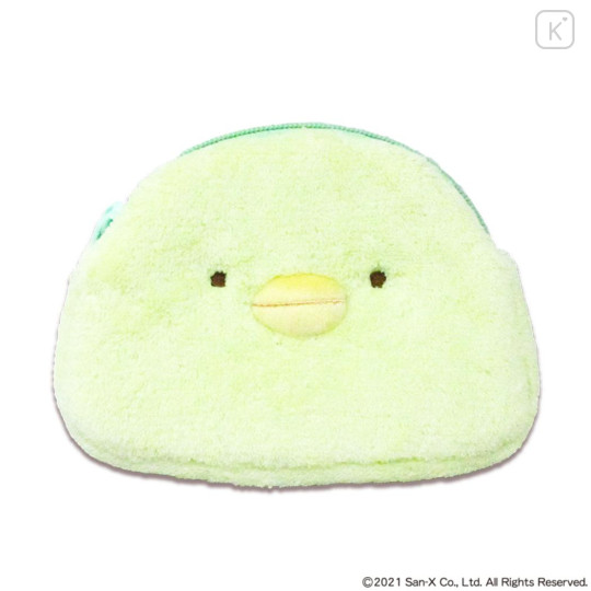 Japan San-X Face-shaped Pouch - Sumikko Gurashi : Penguin? - 1